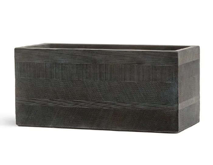 Кашпо Graphics - TREEZ ERGO - Окись с медной патиной - Низкий прямоугольник