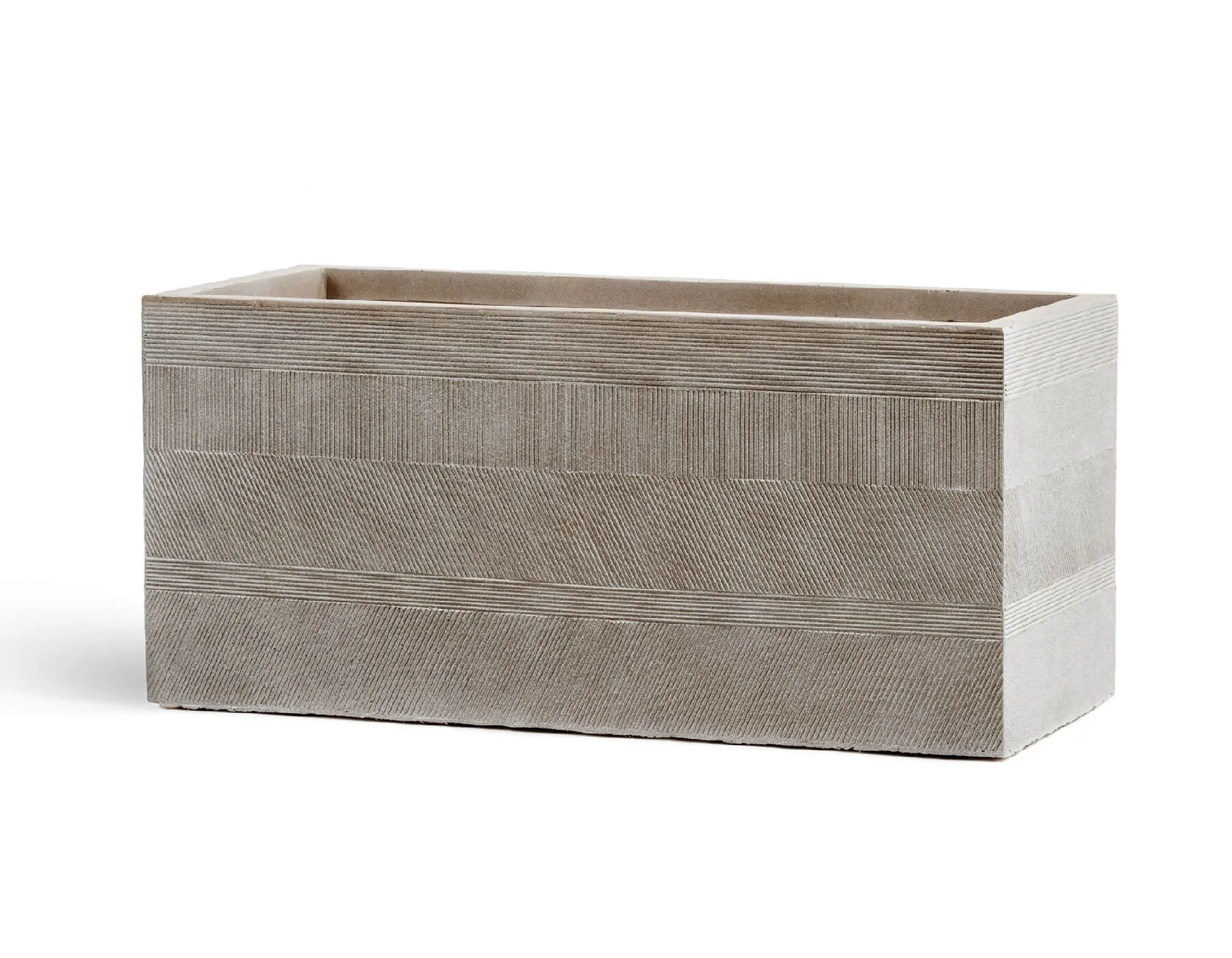 Кашпо Graphics - TREEZ ERGO - Капучино - Низкий прямоугольник