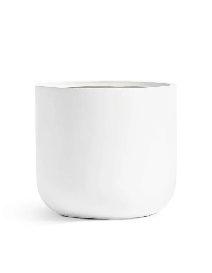 Кашпо Just - TREEZ ERGO - Белый камень - Цилиндр