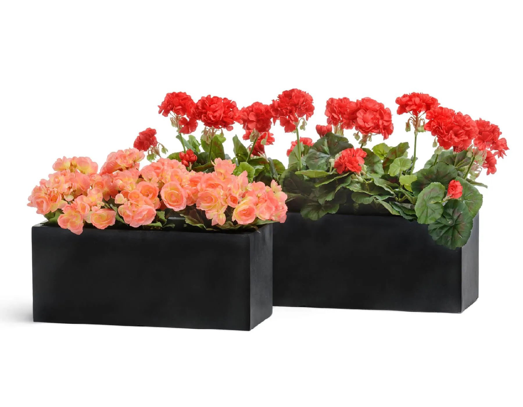 Кашпо Just - TREEZ ERGO - Антрацит - Узкий низкий прямоугольник