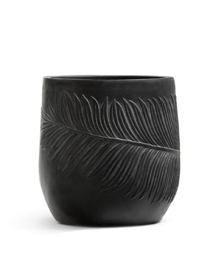 Кашпо Nature -TREEZ ERGO - Антрацит -  Чаша