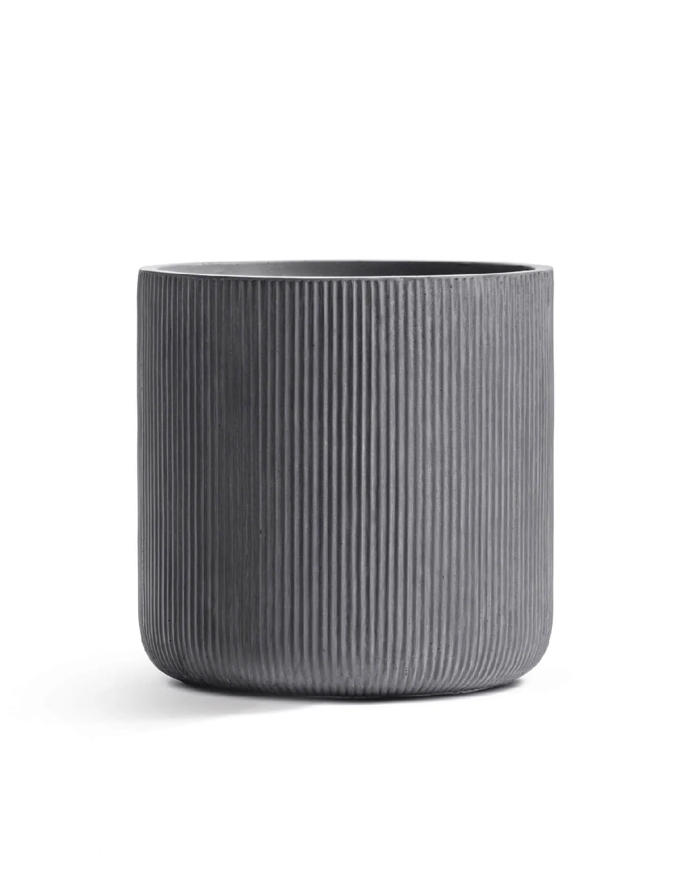 Кашпо Jet - TREEZ ERGO - Дымчато-серый бетон - Цилиндр