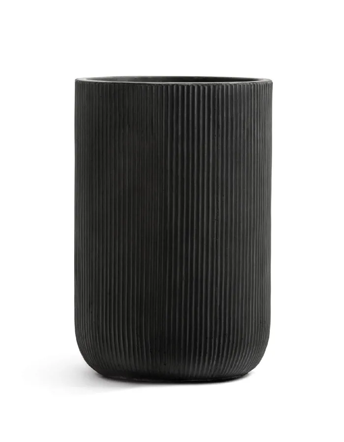 Кашпо Jet -  TREEZ ERGO - Антрацит - Высокий цилиндр