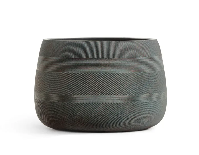 Кашпо Graphics - TREEZ ERGO - Окись с медной патиной - Низкая чаша