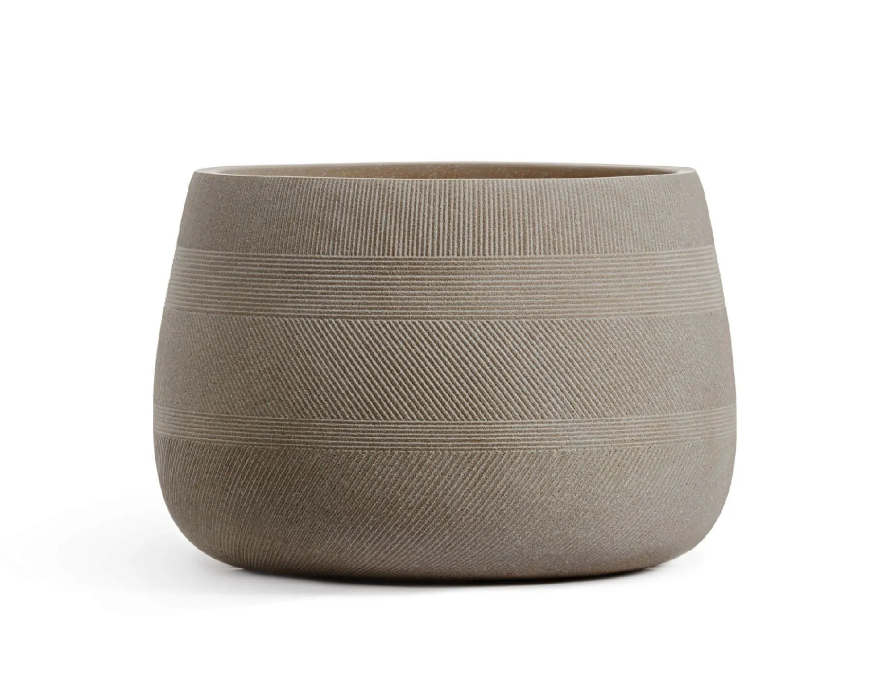 Кашпо Graphics - TREEZ ERGO - Капучино -  Низкая чаша