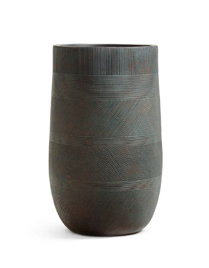 Кашпо Graphics - TREEZ ERGO - Окись с медной патиной - Высокая округлая чаша