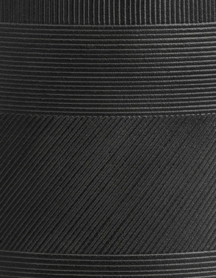 Кашпо Graphics - TREEZ ERGO - Чёрный графит - Округлая чаша