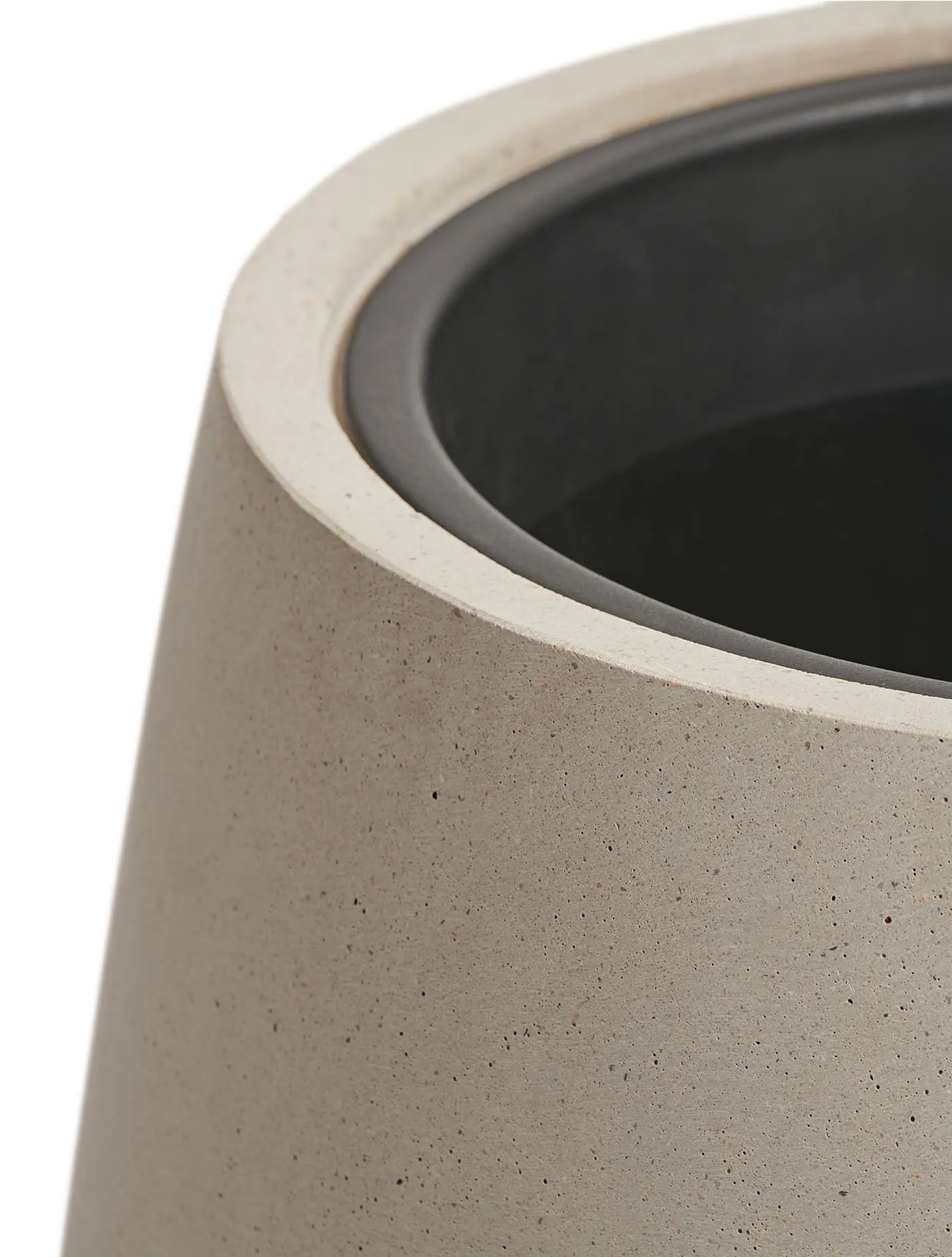 Кашпо Beton -TREEZ Effectory - Белый песок- Design - Чаша