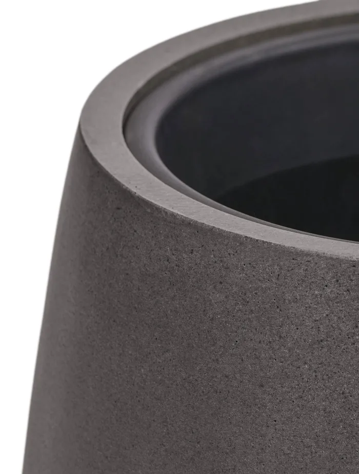 Кашпо Beton - TREEZ Effectory - Тёмно-серый бетон - Design-Чаша