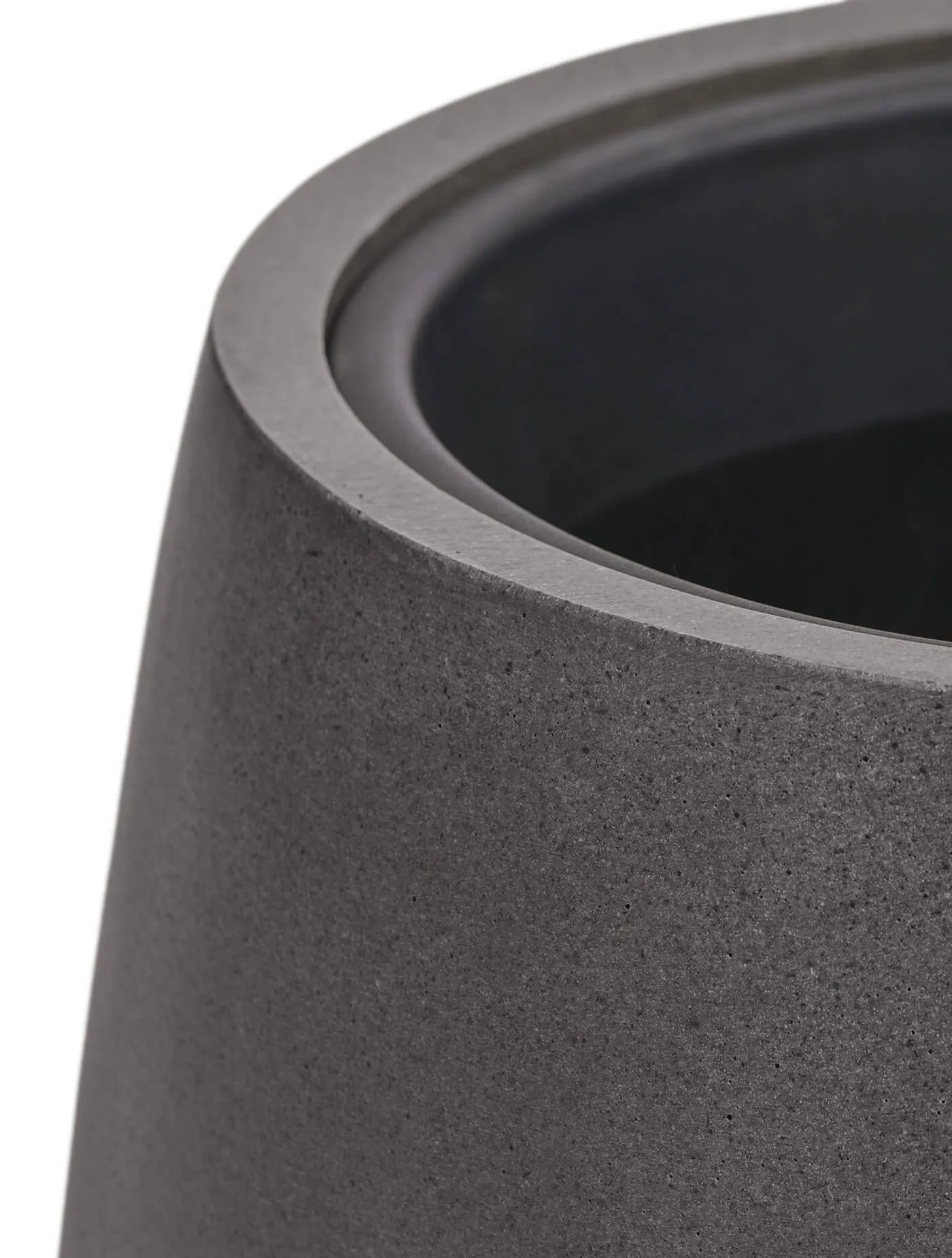 Кашпо Beton - TREEZ Effectory - Тёмно-серый бетон - Design-Чаша