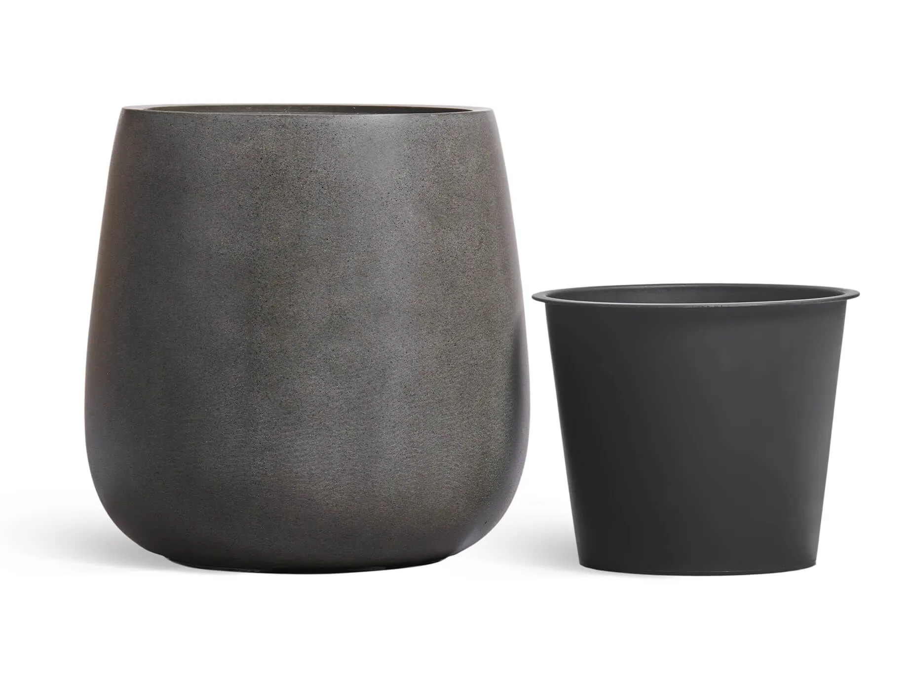Кашпо Beton - TREEZ Effectory - Тёмно-серый бетон - Design-Чаша