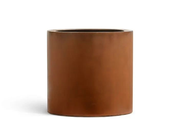 Кашпо Corten Steel - TREEZ Effectory - Кортеновская сталь - Бархатистая окись - Цилиндр