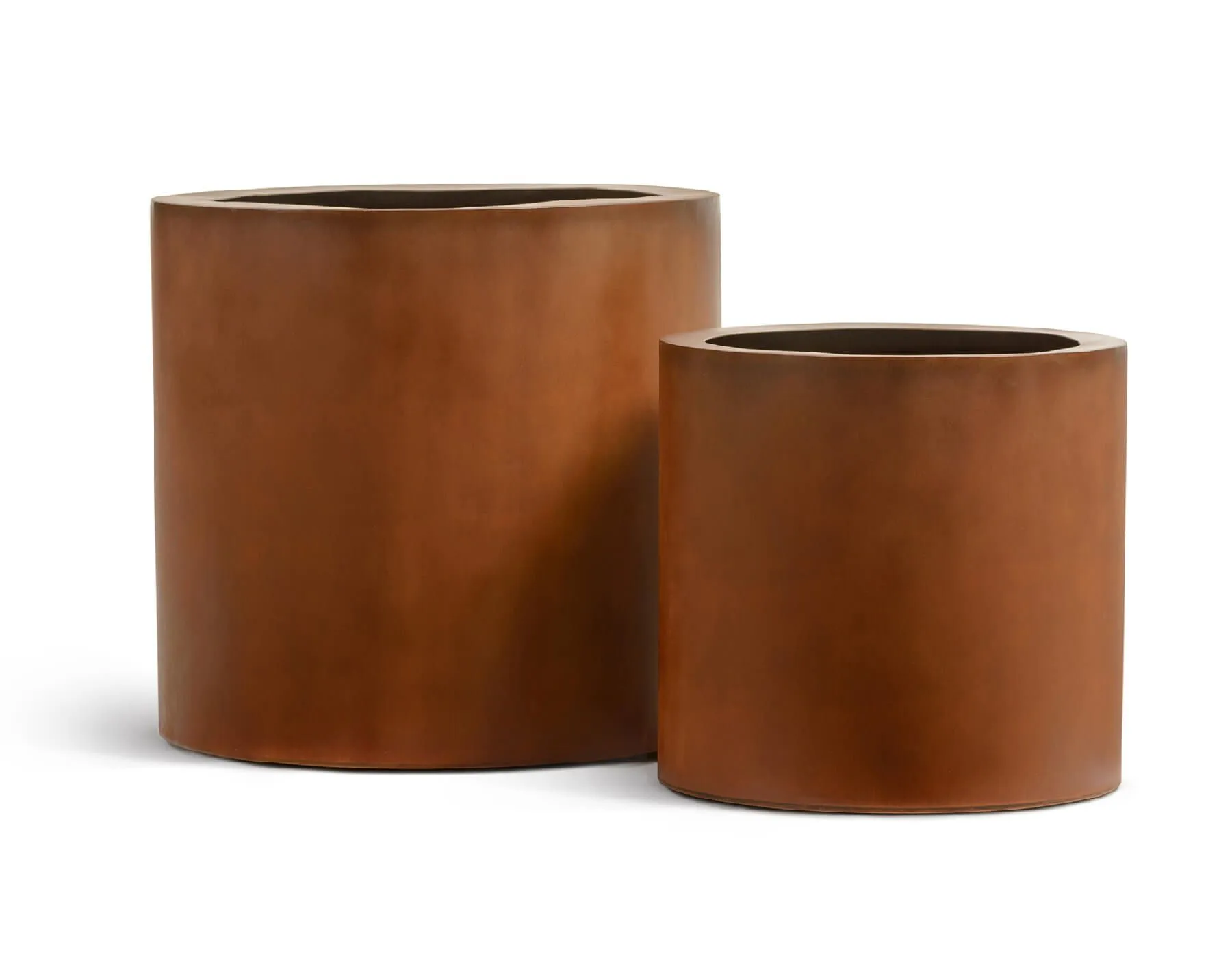 Кашпо Corten Steel - TREEZ Effectory - Кортеновская сталь - Бархатистая окись - Цилиндр