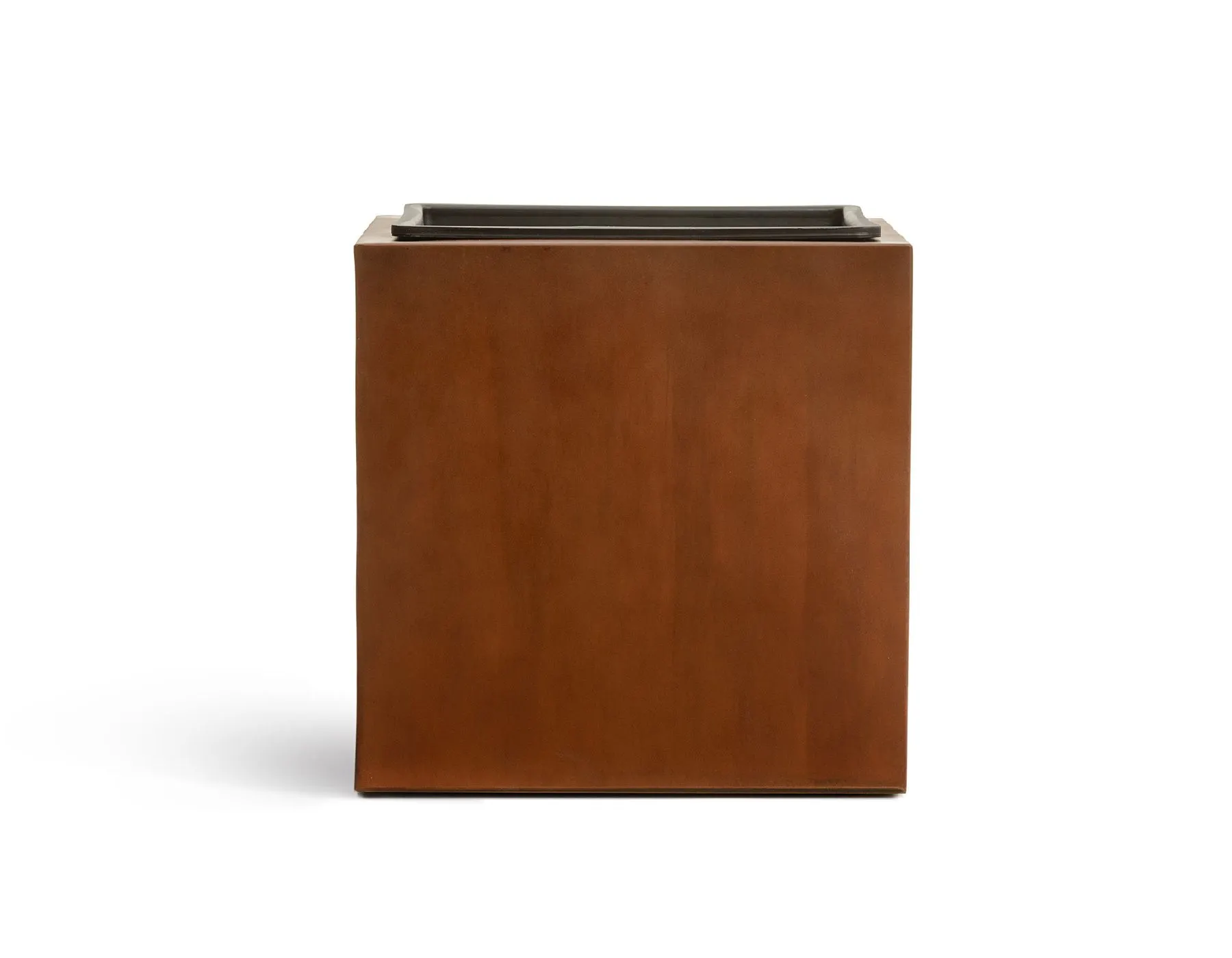 Кашпо - Corten Steel TREEZ Effectory - Кортеновская сталь - Куб - Бархатистая окись