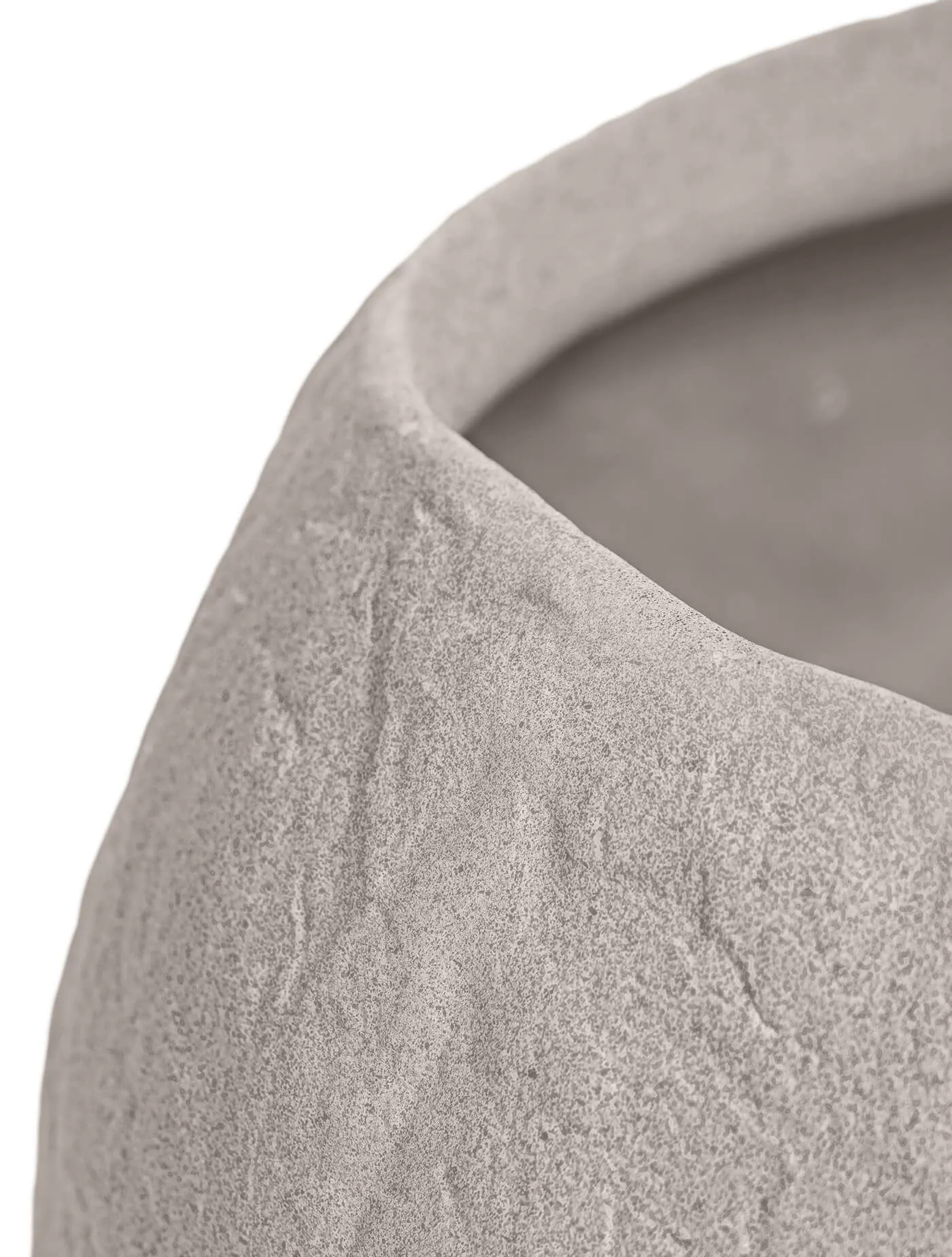 Кашпо Organic - TREEZ Effectory - Белый песок - Низкая чаша