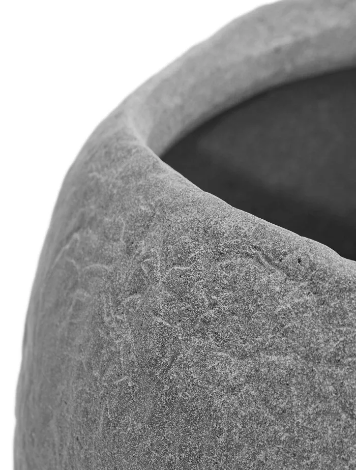 Кашпо Organic - TREEZ Effectory - Серый ледник - Низкая чаша