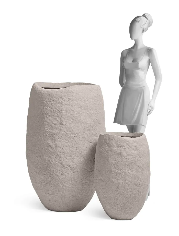 Кашпо Organic - TREEZ Effectory - Высокая чаша - Белый песок