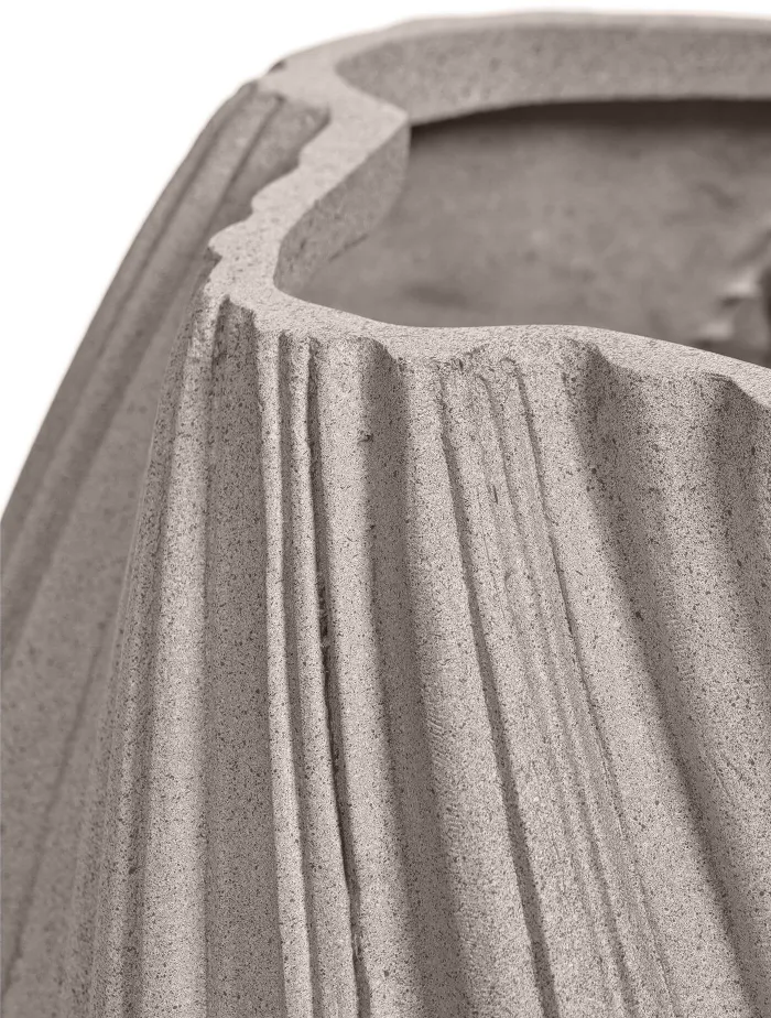 Кашпо Dune - TREEZ Effectory -Дизайн-ваза Высокая  - Белый песок