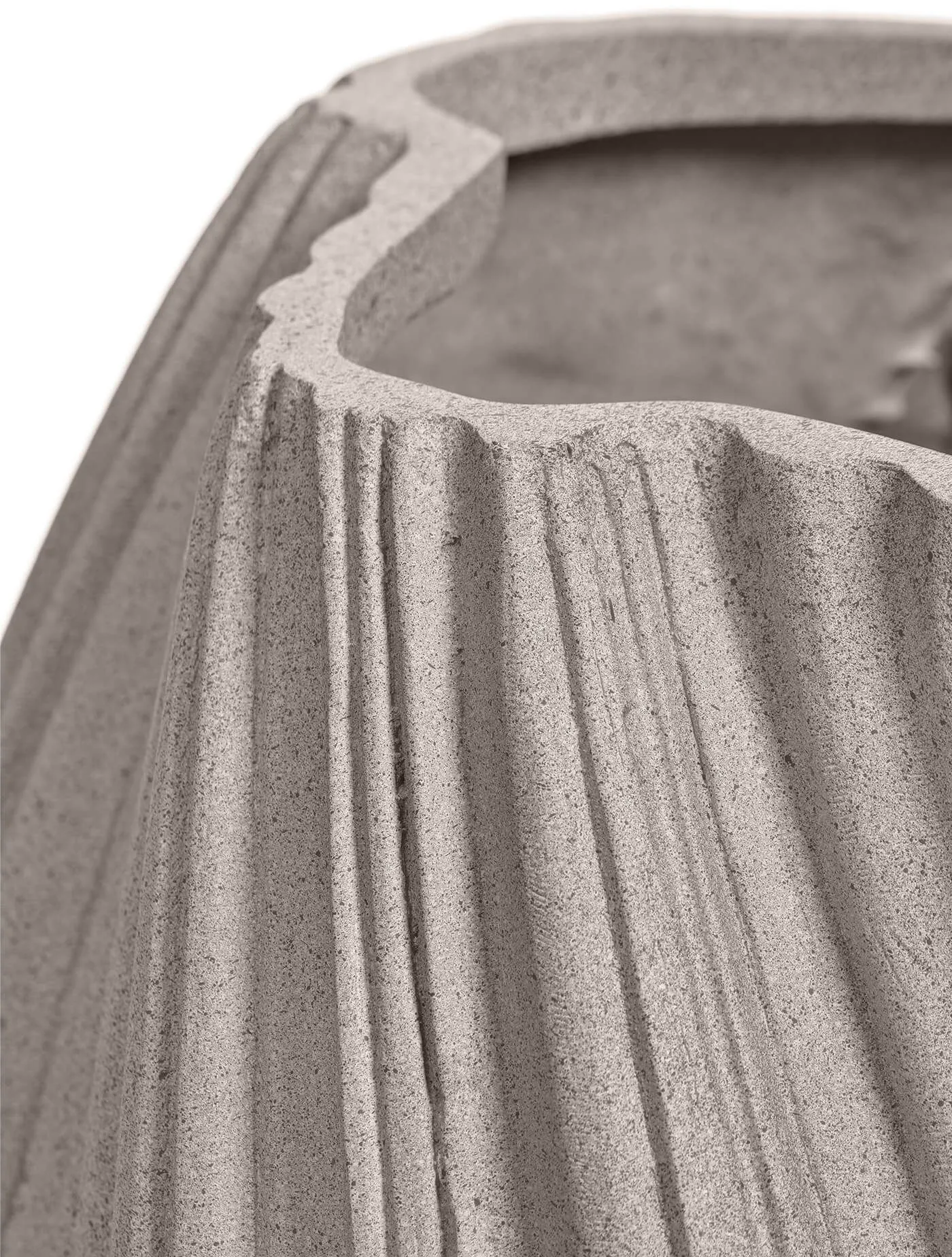 Кашпо Dune - TREEZ Effectory -Дизайн-ваза Высокая  - Белый песок