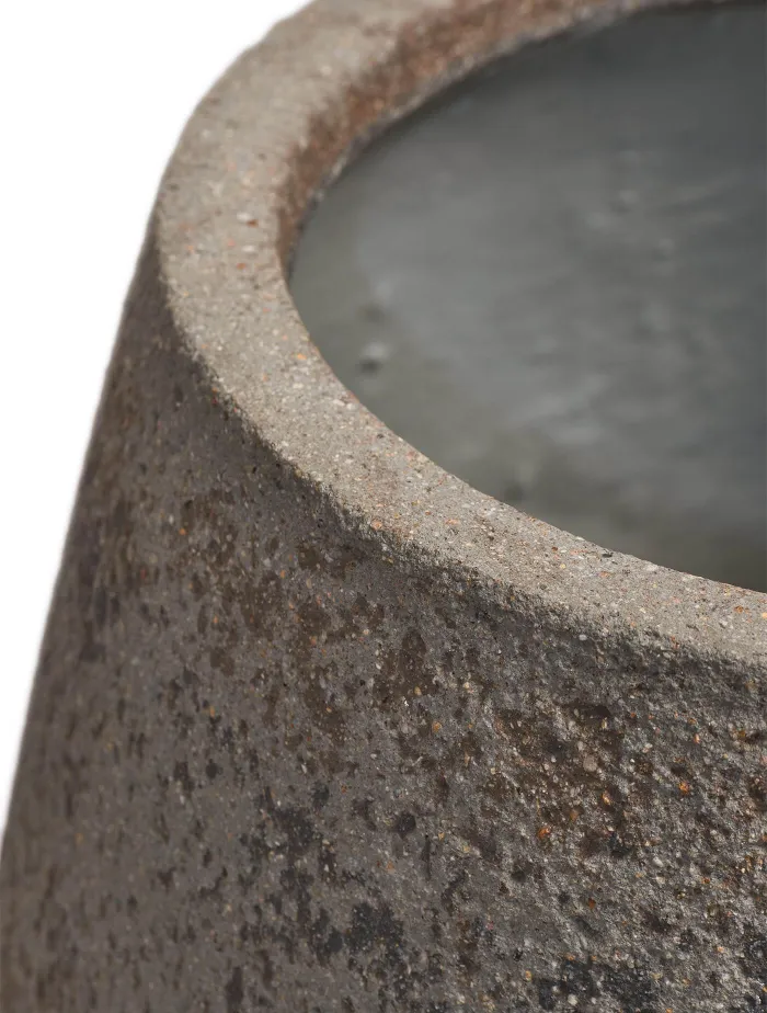 Кашпо Hard Rock - TREEZ ERGO - Песок серый беж - Ромбовидная чаша