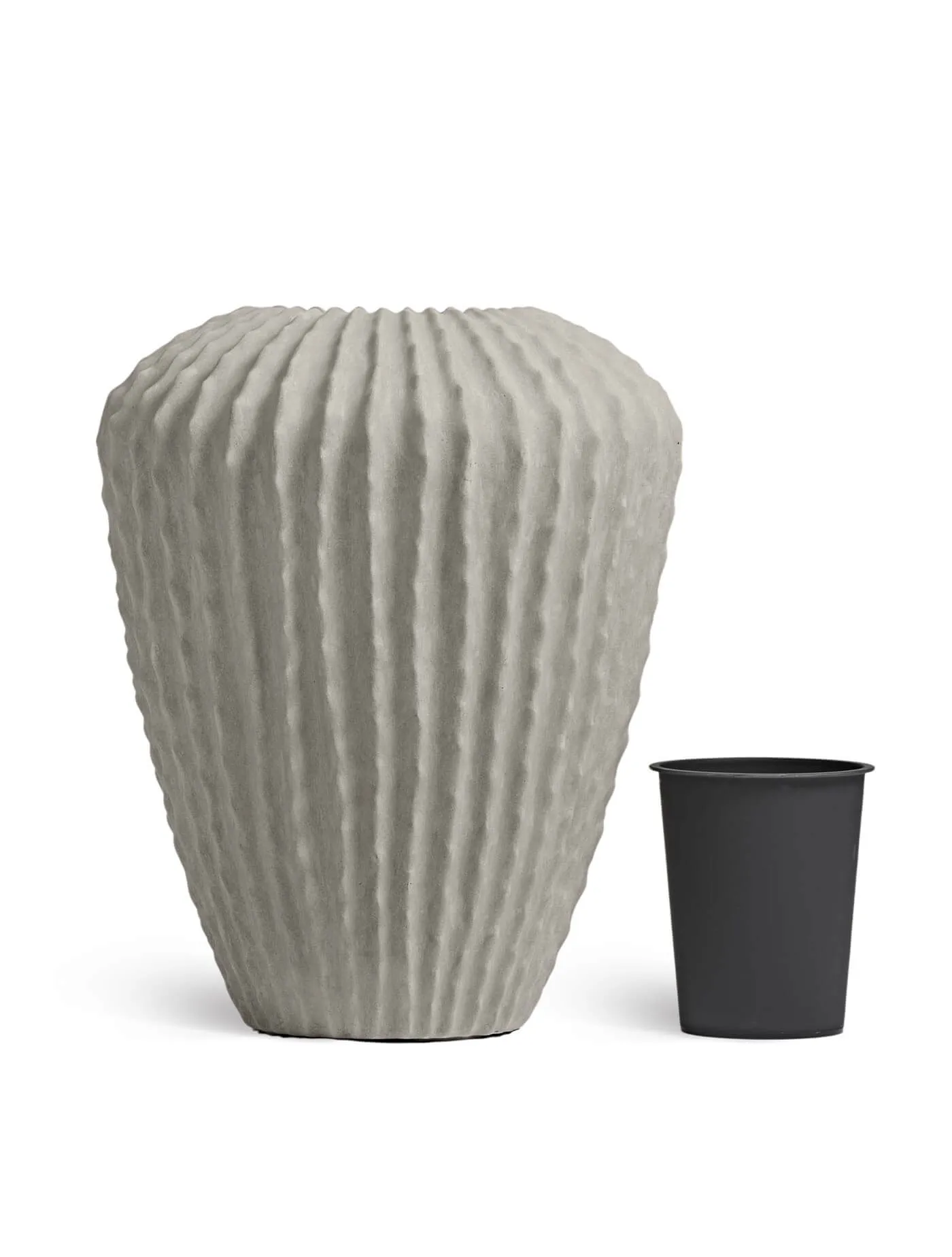 Кашпо Moho - TREEZ Effectory -  Дизайн-ваза Высокая - Белый песок