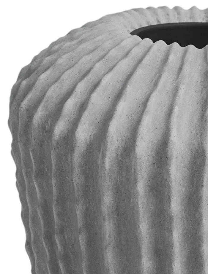 Кашпо Moho - TREEZ Effectory - Дизайн-ваза Высокая  - Дымчато-серый песок