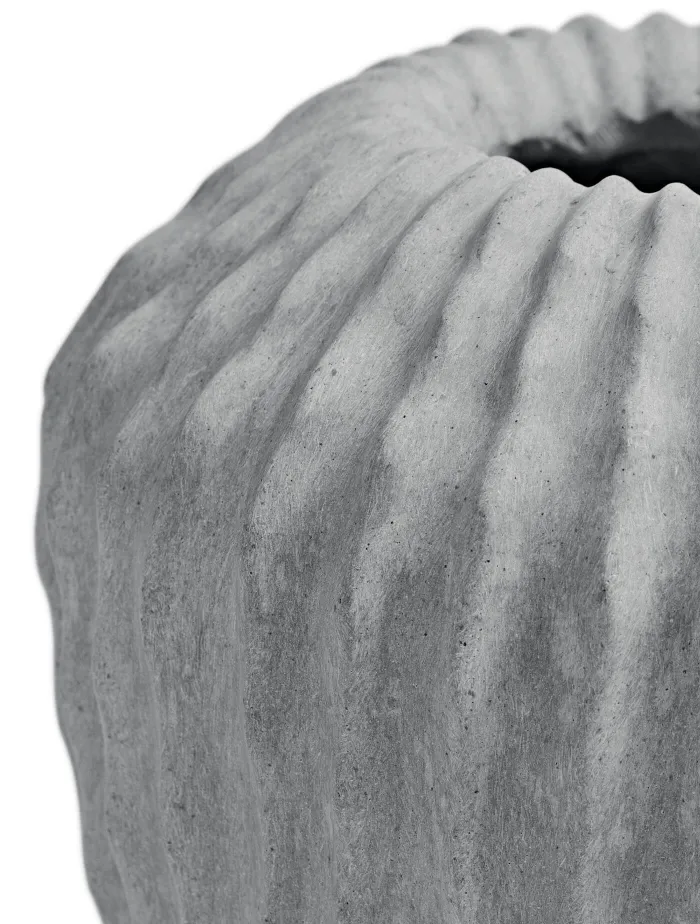 Кашпо Moho - TREEZ Effectory - Дизайн-ваза Высокая  - Дымчато-серый песок