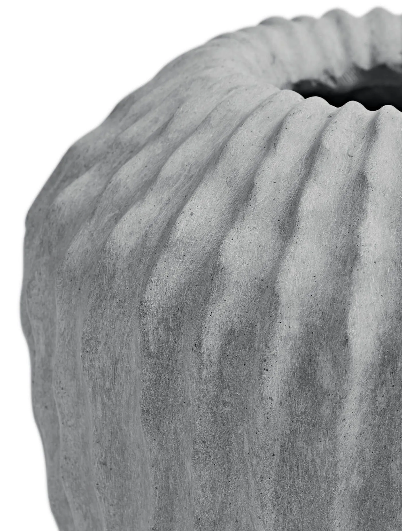 Кашпо Moho - TREEZ Effectory - Дизайн-ваза Высокая  - Дымчато-серый песок