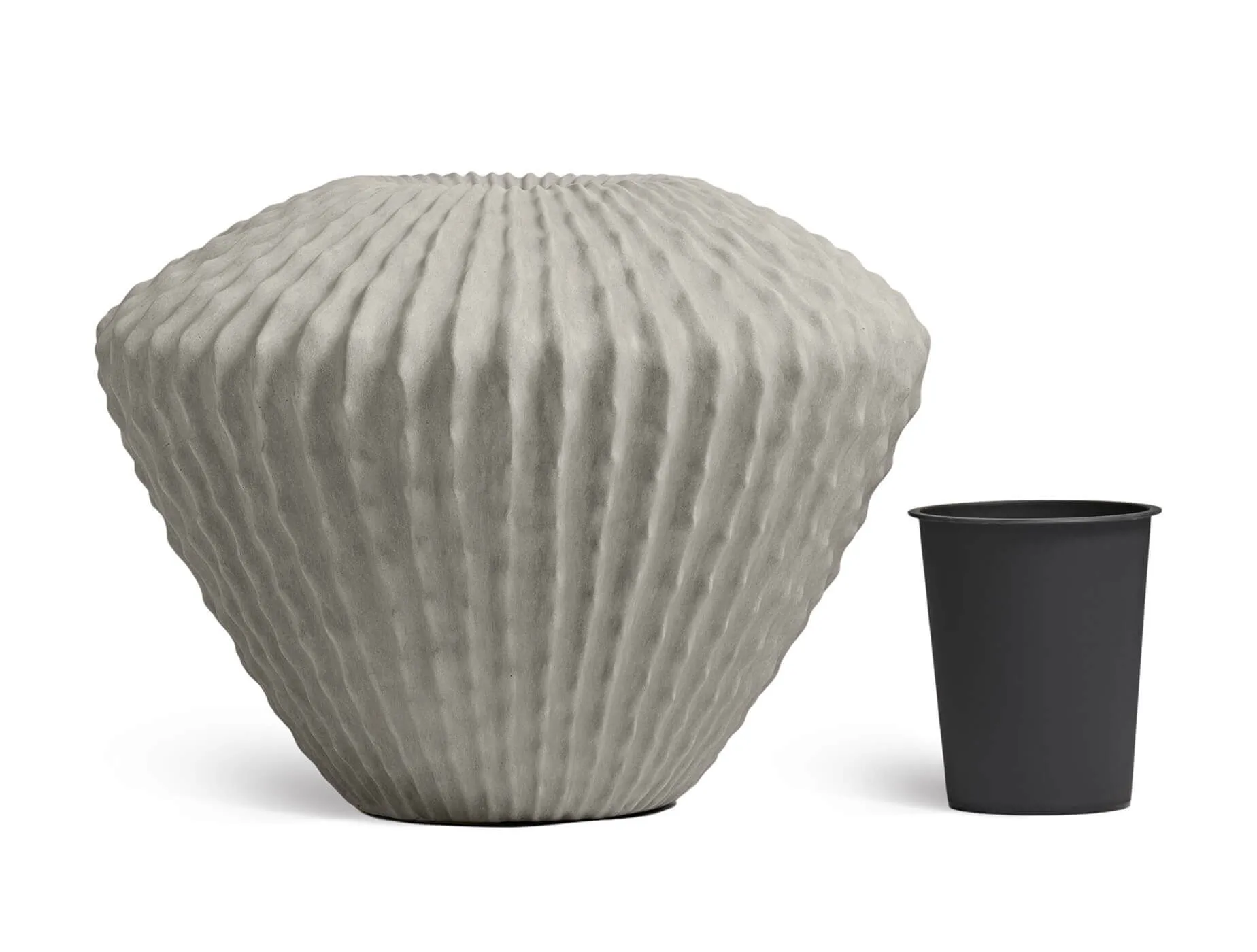 Кашпо Moho - TREEZ Effectory - Белый песок - Дизайн-ваза