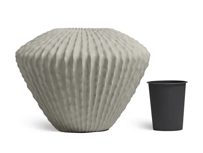 Кашпо Moho -  TREEZ Effectory - Белый песок - Design-конус