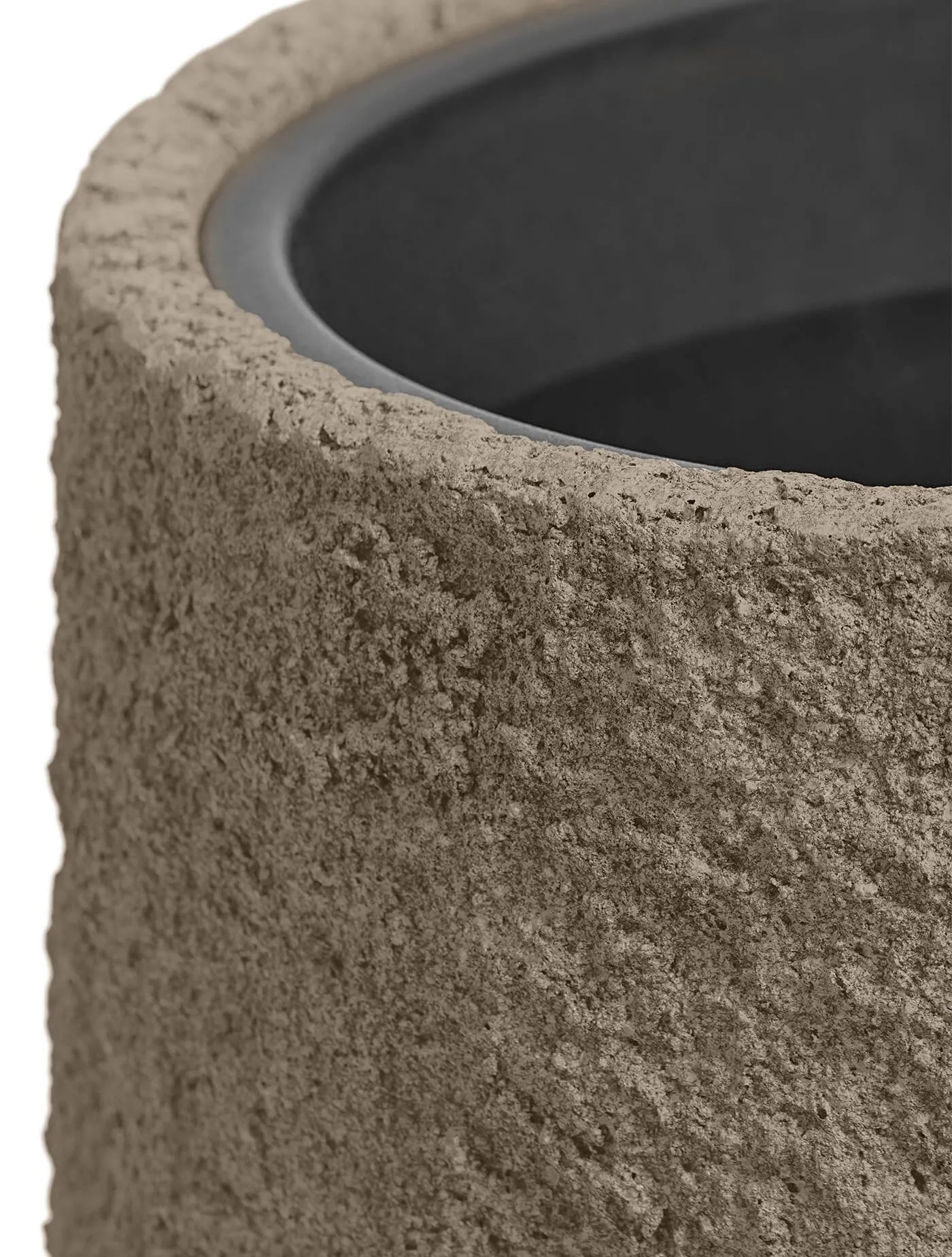 Кашпо Terra - TREEZ Effectory - Высокий конус - Серый беж