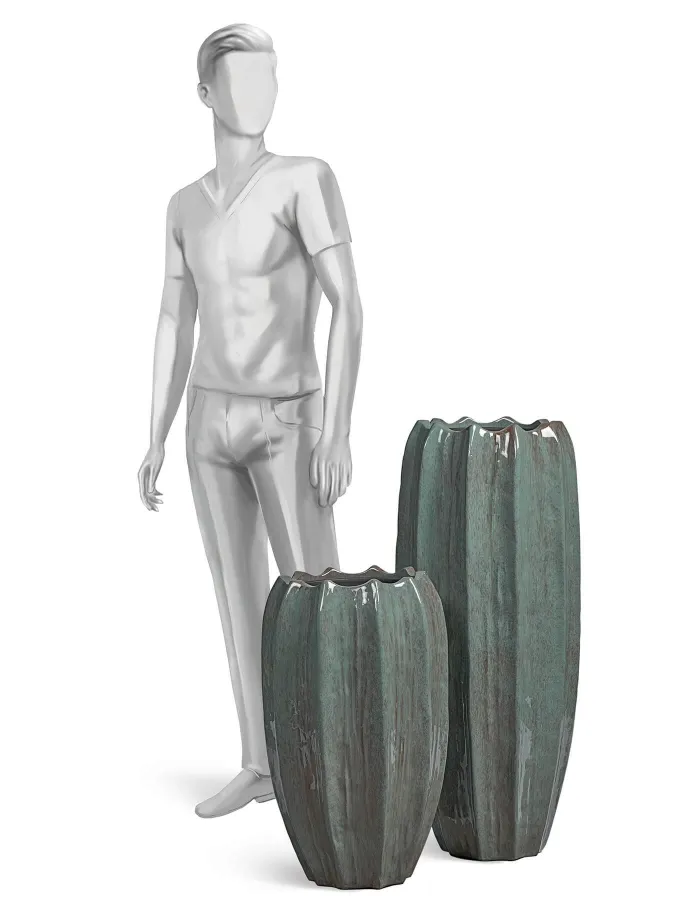 Кашпо Aura - TREEZ Effectory - Изумрудный лак - Высокая Кашпо-ваза