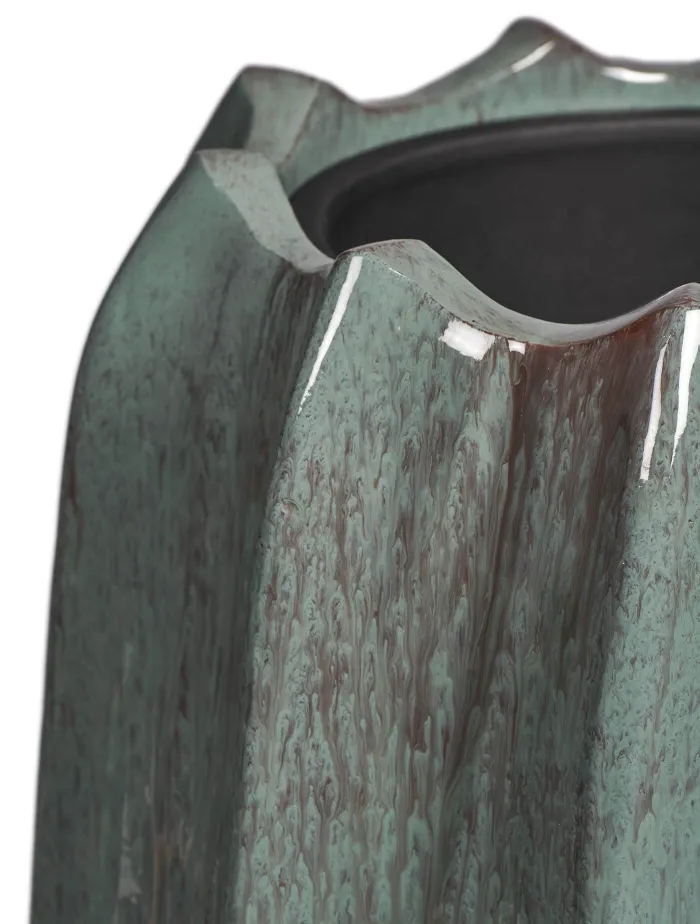 Кашпо Aura - TREEZ Effectory - Изумрудный лак - Высокая Кашпо-ваза