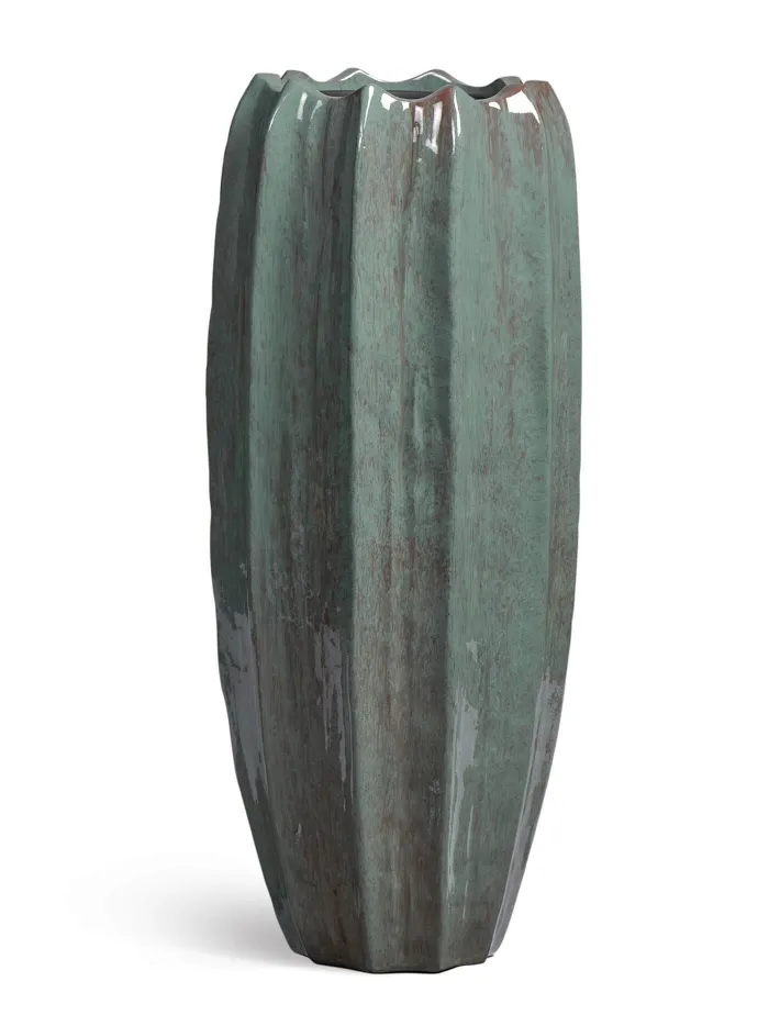 Кашпо Aura - TREEZ Effectory - Изумрудный лак - Высокая Кашпо-ваза