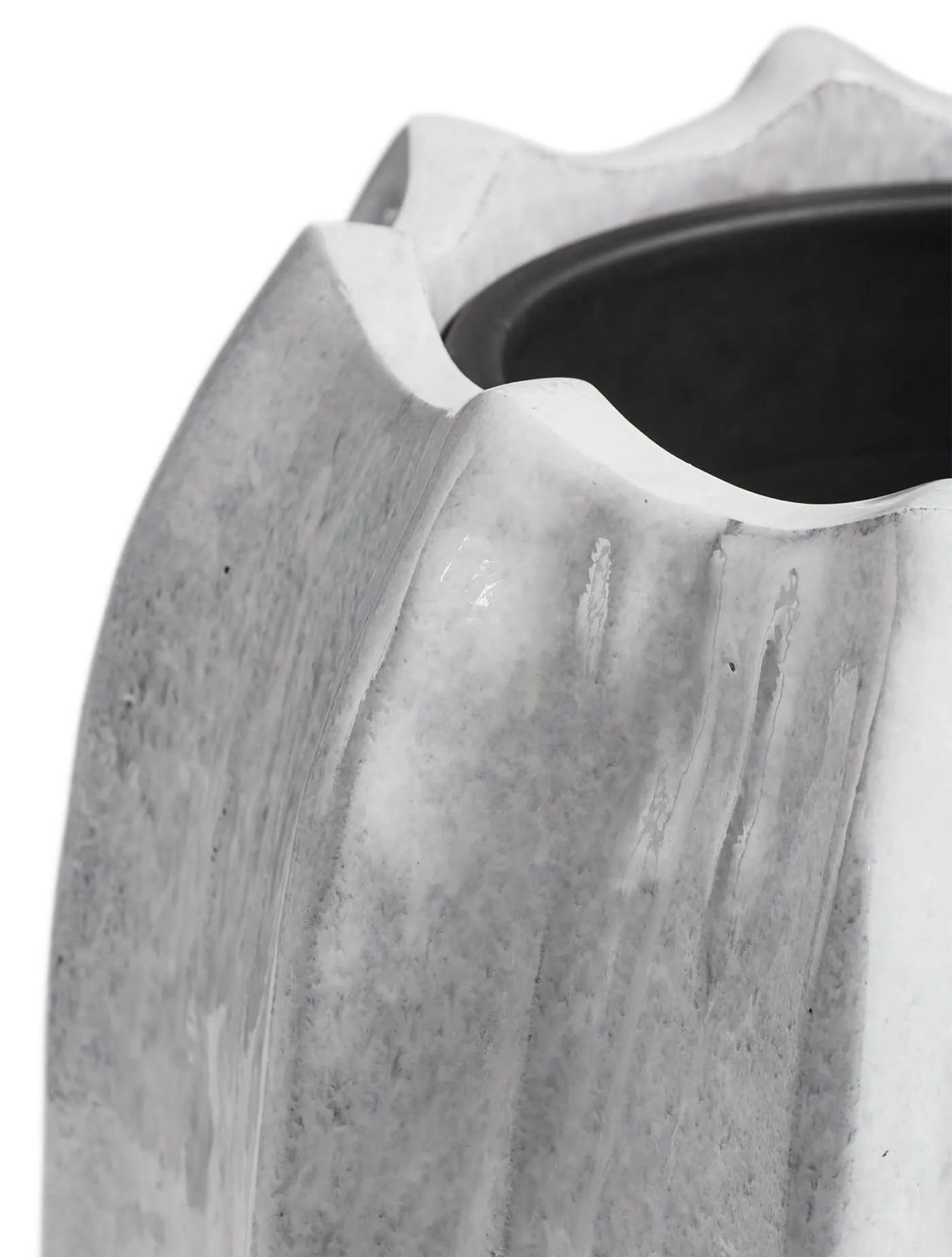 Кашпо Aura - TREEZ Effectory - Жемчужный лак - Высокая Кашпо-ваза