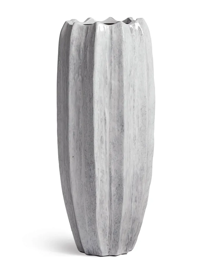 Кашпо Aura - TREEZ Effectory - Жемчужный лак - Высокая Кашпо-ваза