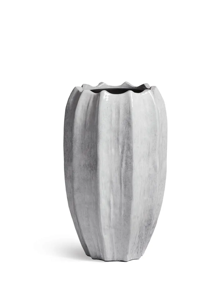 Кашпо Aura - TREEZ Effectory - Жемчужный лак - Высокая Кашпо-ваза