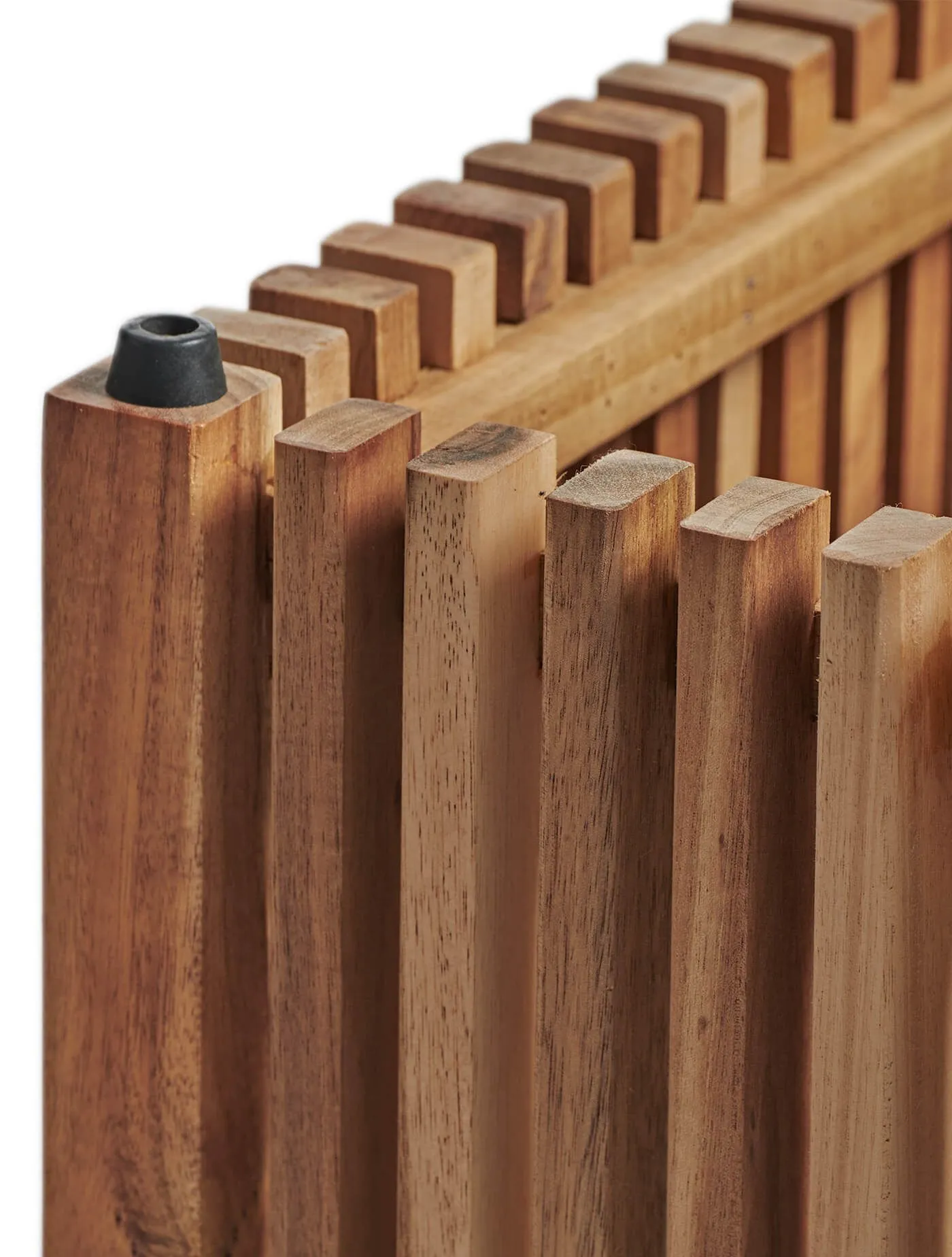 Кашпо Timberline - TREEZ Effectory - Тёмное дерево-  Куб