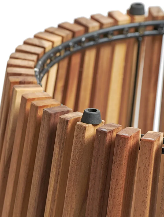 Кашпо Timberline - TREEZ Effectory - Тёмное дерево -  Конус