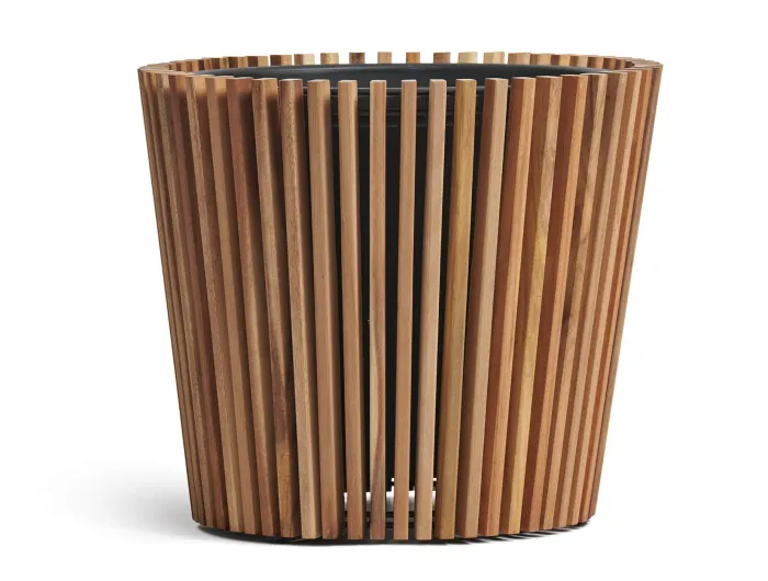 Кашпо Timberline - TREEZ Effectory - Тёмное дерево -  Конус