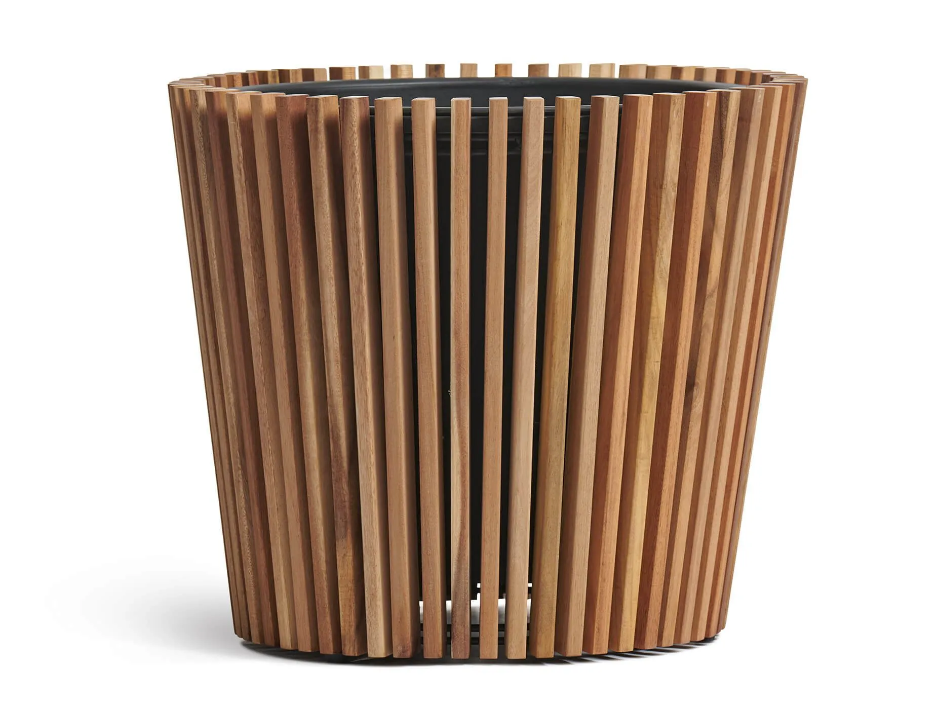 Кашпо Timberline - TREEZ Effectory - Тёмное дерево -  Конус