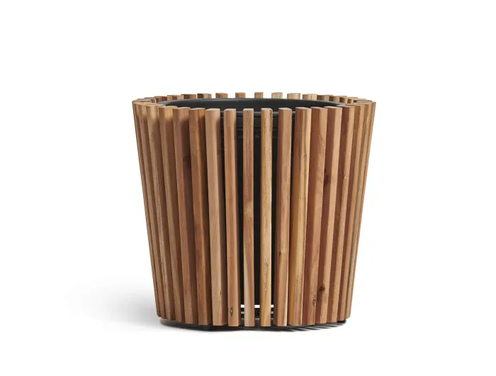 Кашпо Timberline - TREEZ Effectory - Тёмное дерево -  Конус