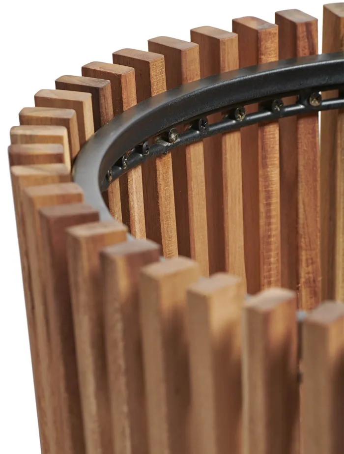 Кашпо Timberline - TREEZ Effectory - Тёмное дерево - Высокий конус