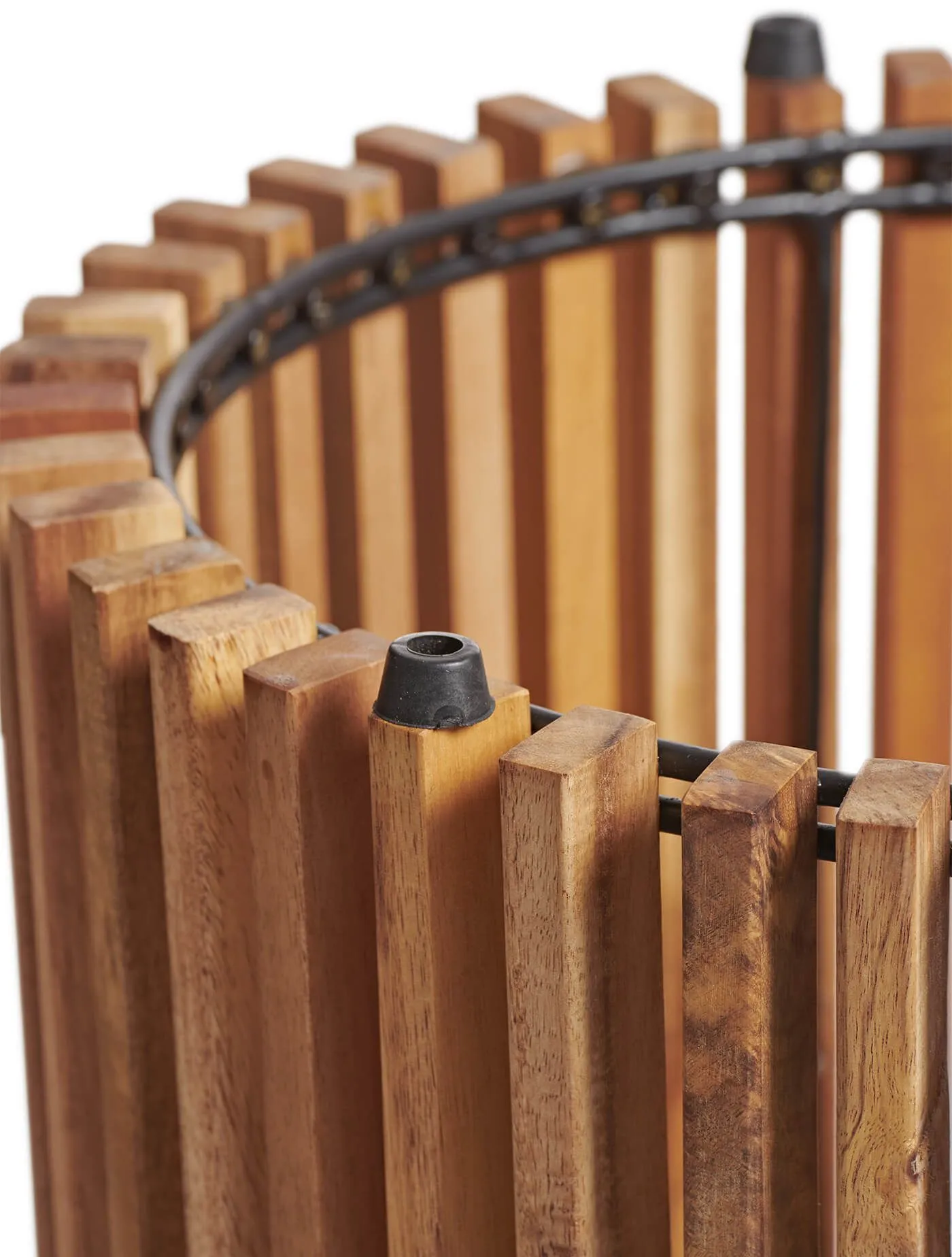 Кашпо Timberline - TREEZ Effectory - Тёмное дерево - Высокий перевёрнутый конус