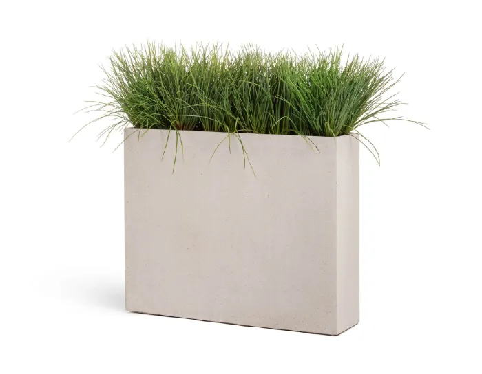 Кашпо Beton - TREEZ Effectory - Белый песок - Высокий Дивайдер