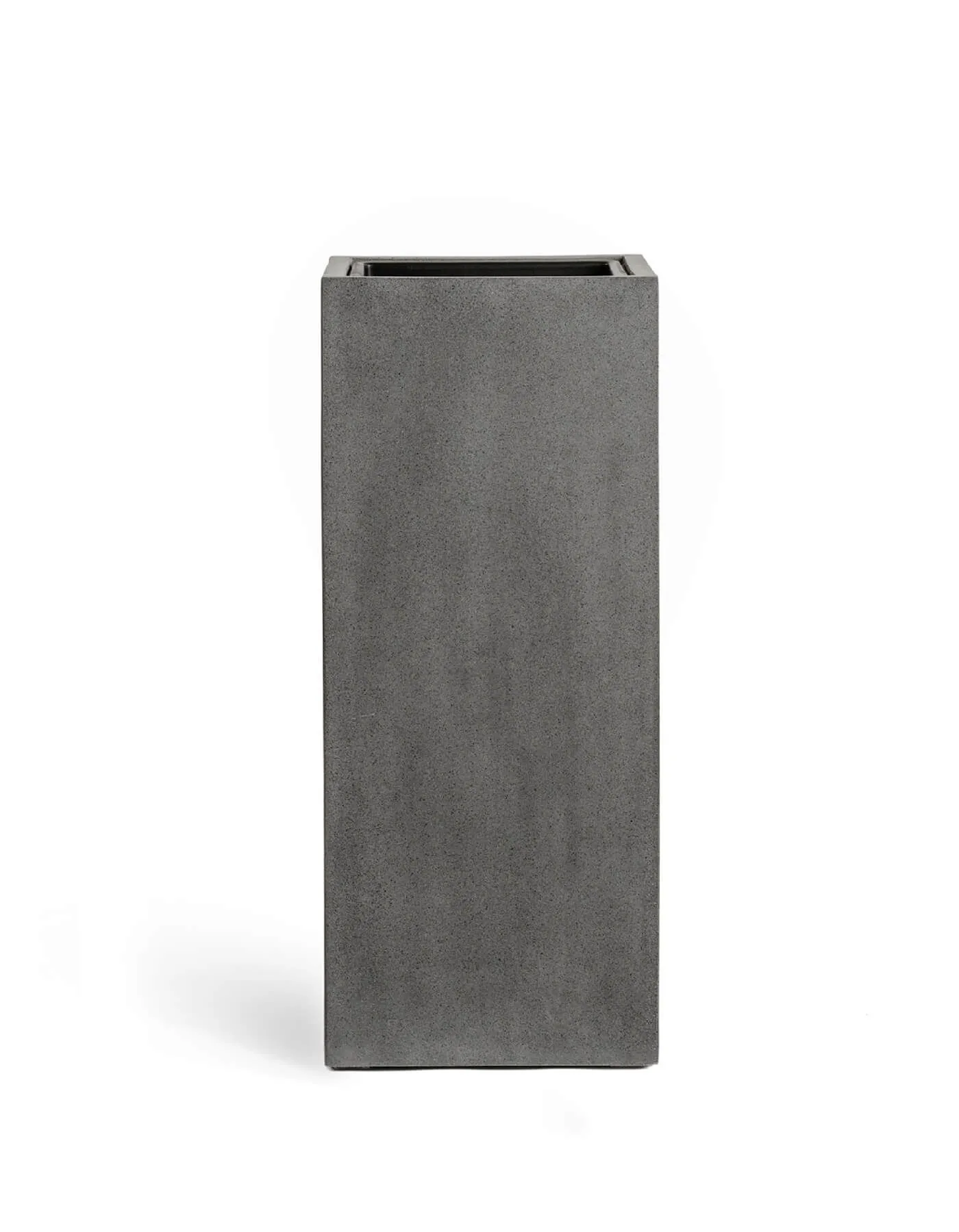 Кашпо Beton - TREEZ Effectory - Тёмно-серый бетон - Высокий куб