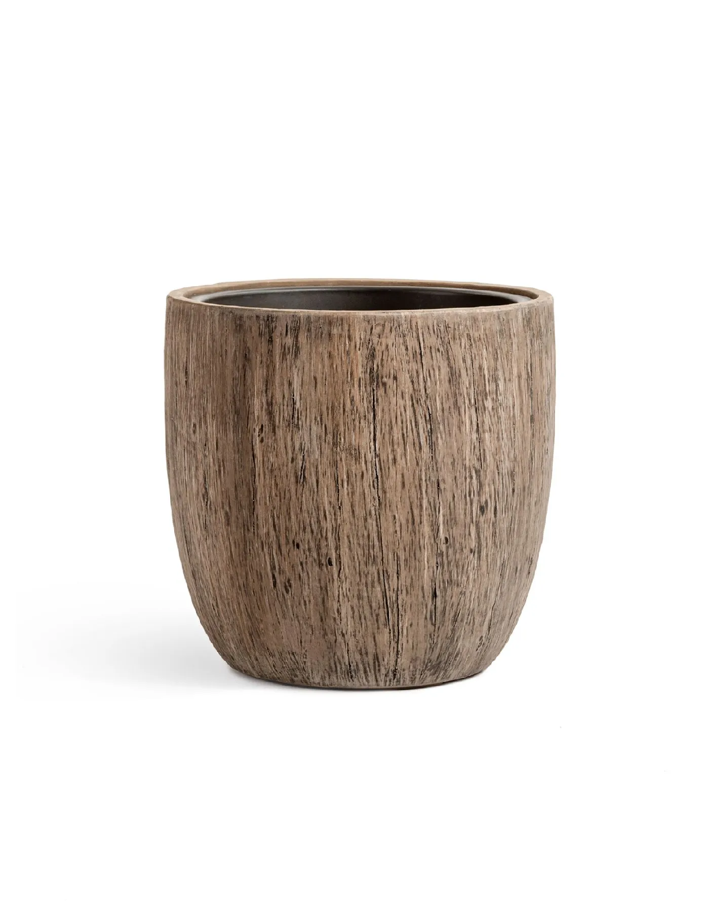 Кашпо - Wood TREEZ Effectory - Светлый дуб - Округлый конус