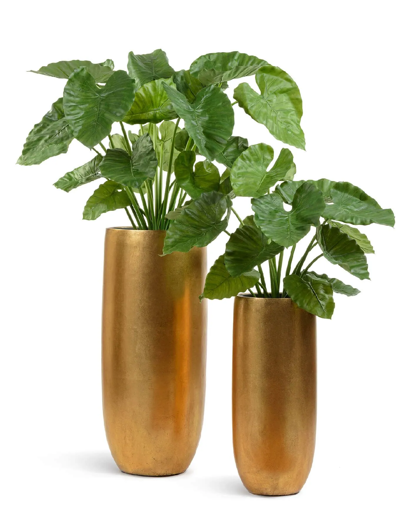 Кашпо Metal - TREEZ Effectory - Сусальное золото - Высокий округлый конус