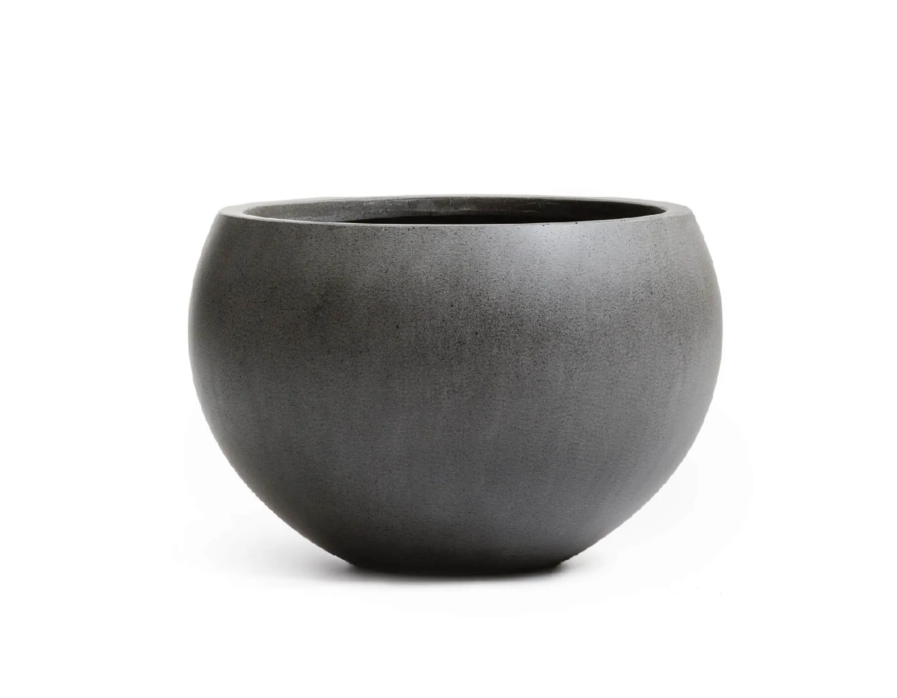 Кашпо Beton - TREEZ Effectory - Тёмно-серый бетон - Полусфера