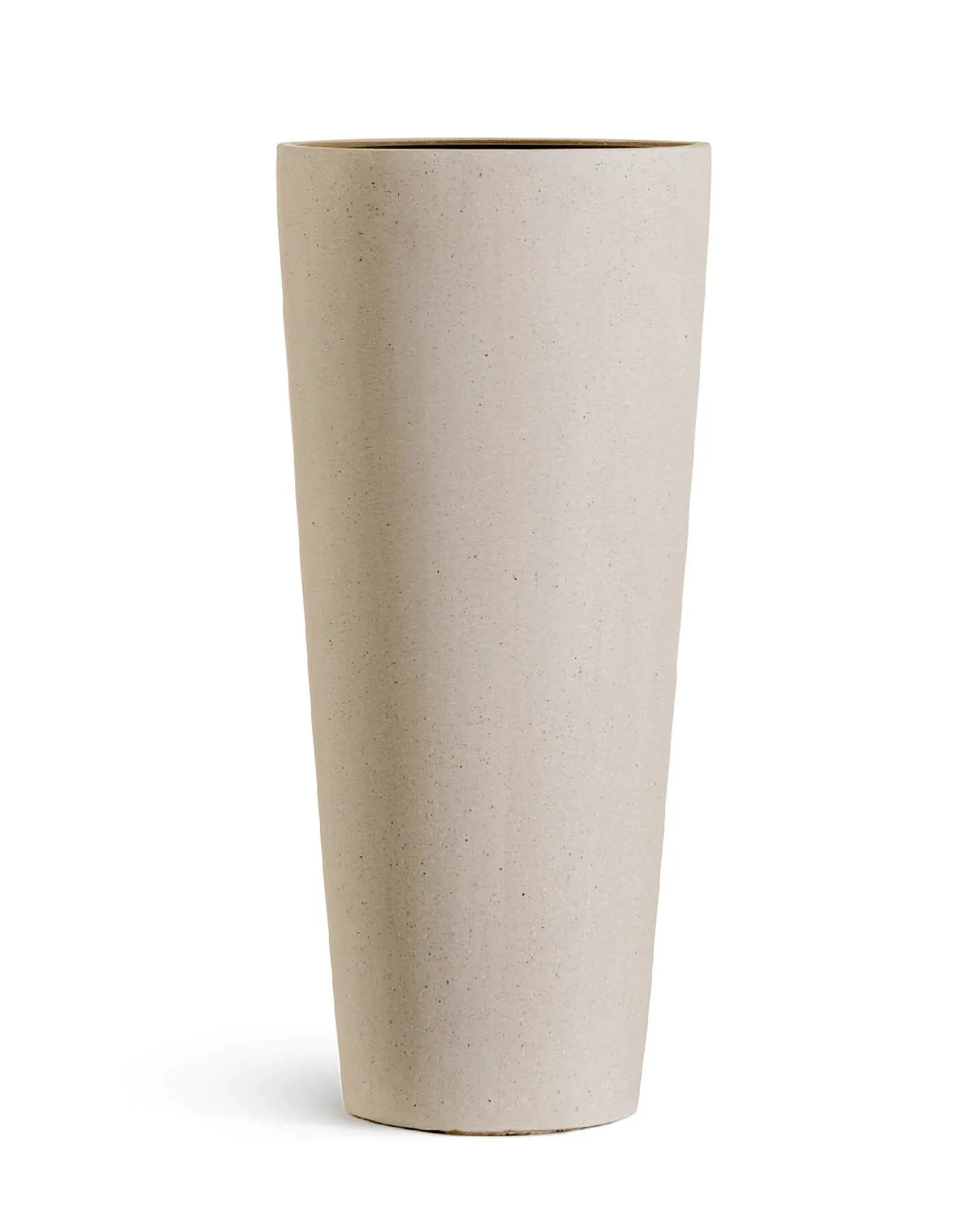 Кашпо Beton - TREEZ Effectory - Белый песок - Beton - Высокий конус